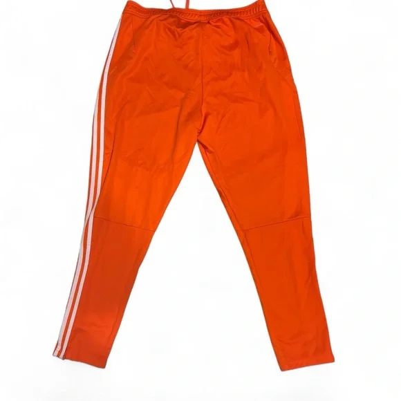 Adidas Men's Orange Joggers with 3 Stripes size XL - Picture 2 of 5
